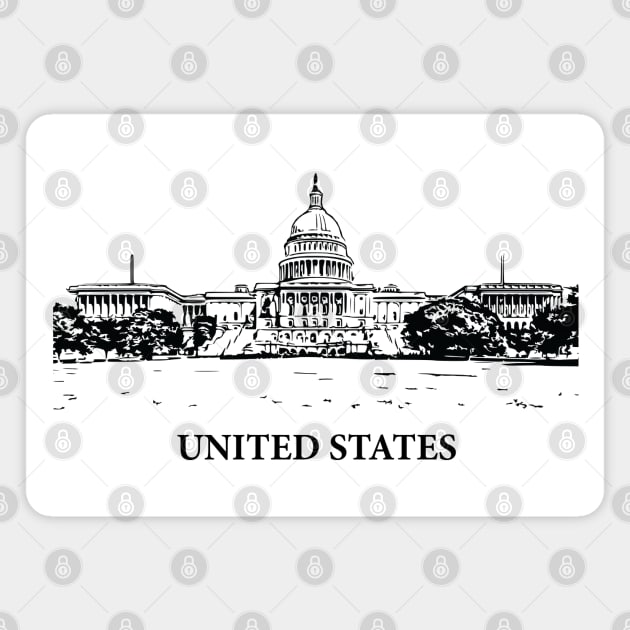 United States Magnet by Lakeric